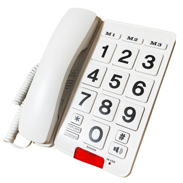 Téléphone BIG BUTTON PA028 Blanc